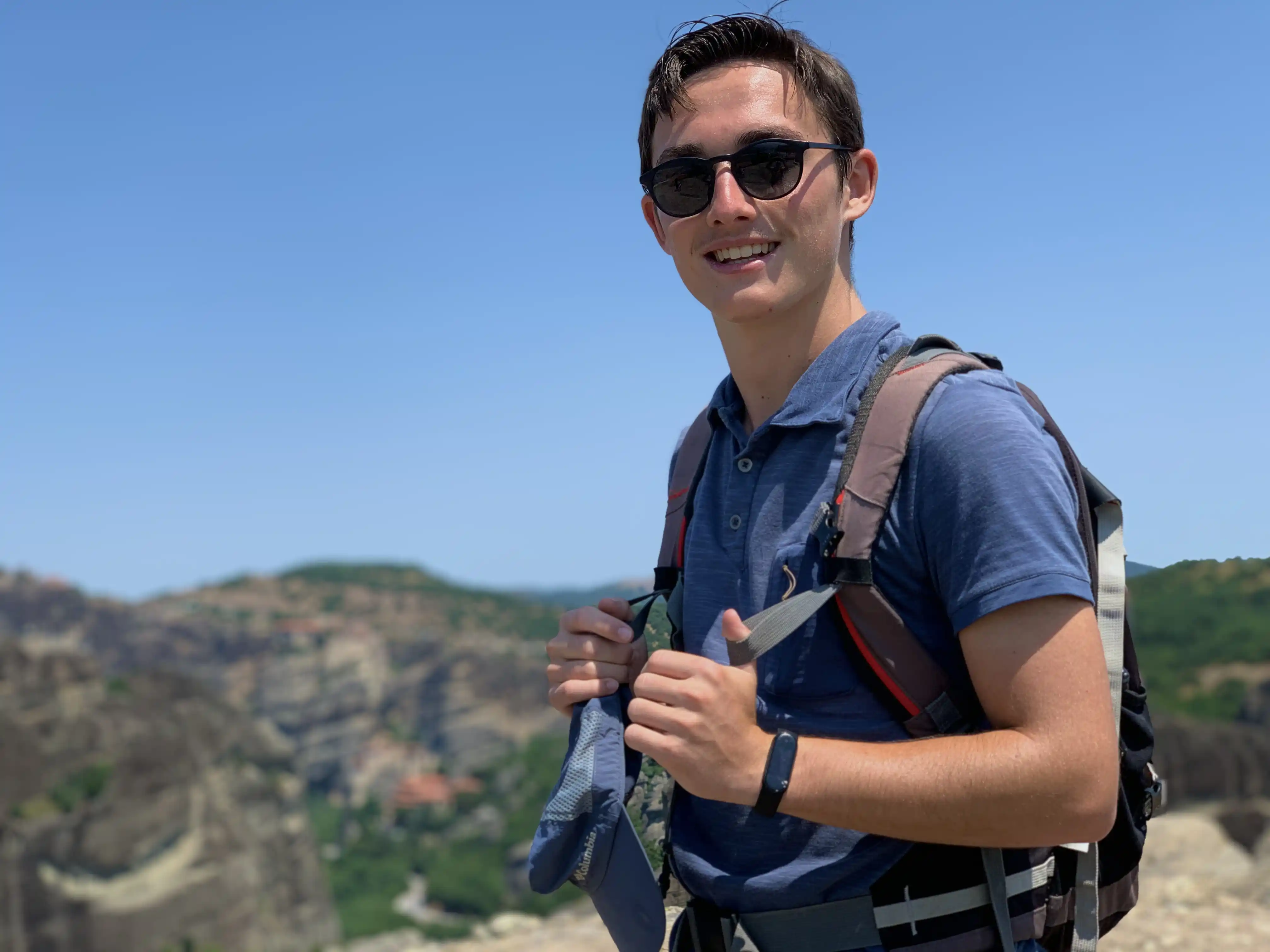 Photo lors d'une randonnée en Grèce